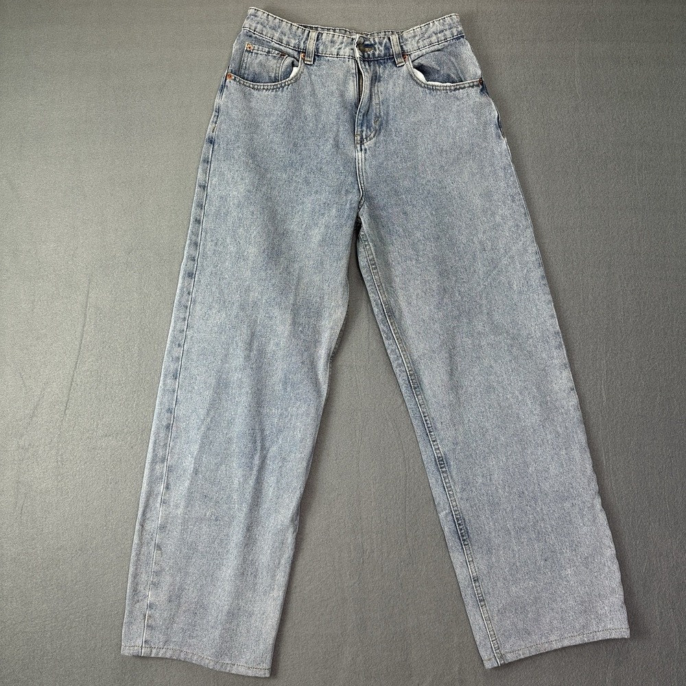 Motel Rocks Light Blue Straight Leg Jeans